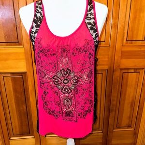 day trip lace trim top